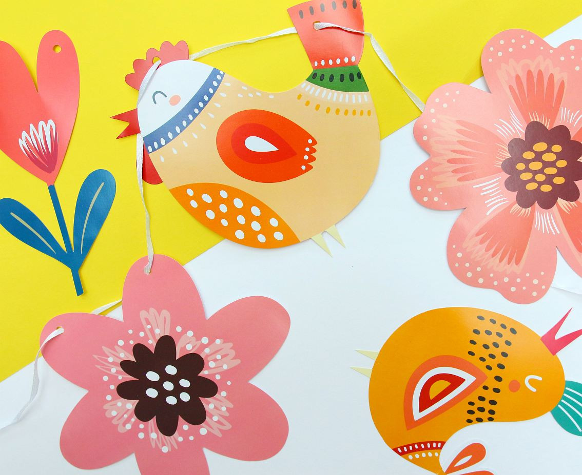 Paper garland Summer - Have Fun, 270 cm EOL